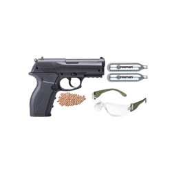 Crosman P10 KIT CO2 Powered, Semi Auto  BB Air Pistol - English only packaging