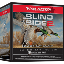 Winchester BLIND SIDE 2 12GA 3.5" 1 5/8OZ #2 STEEL SHOT