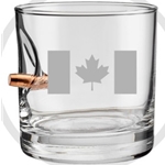 .308 Rocks Glass Canadian Flag