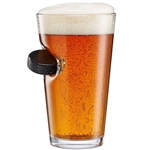 Hockey Puck Pint Glass